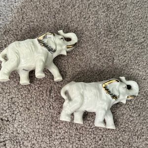 Ceramic elephant tooth pick holders